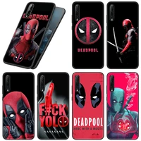 cute deadpool phone case for huawei honor 7a 7s 8a 8s 8c 8x 9a 9c 10i 20i 20s 20e 30i 9x pro 10x lite black soft cover