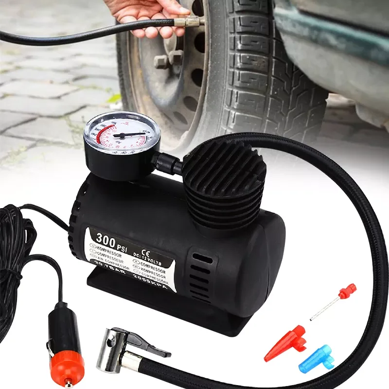 

12v Automatic Air Compressor Electric Air Pump for Car Tire Inflator Portable Mini Tire Inflator Auto Tyre Pump Portable