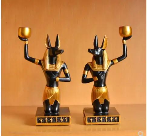 

Anubis Dog God Home gifts crafts Resin Egyptian Dark Lord Anubis Statue God Dead Mummy Black Gold Collectible Figurine Decor