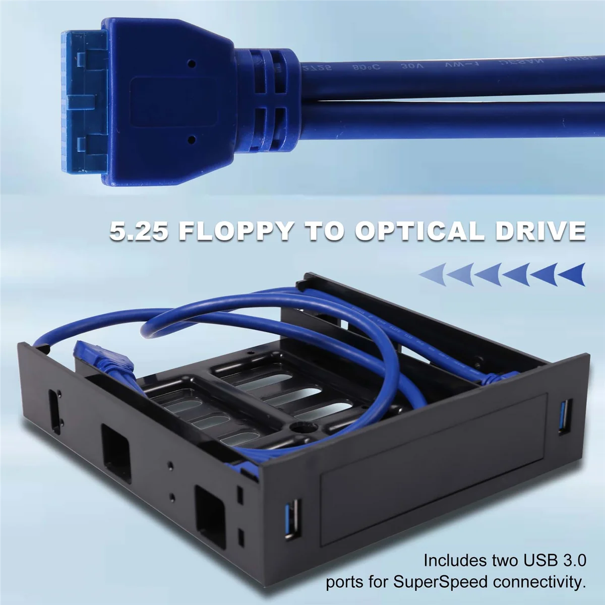 2 передних панели USB 3.0 с 3 5-дюймовым устройством/HDD или SSD/HDD на 5 25 гибких дисков и