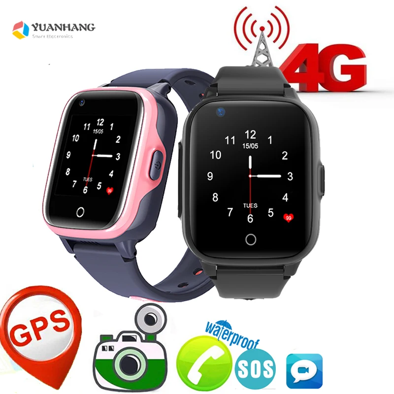 

IP67 Waterproof 4G GPS WI-FI Tracker Locate Kids Student Camera Smartwatch Video SOS Call Android Phone Vibration Reminder Watch