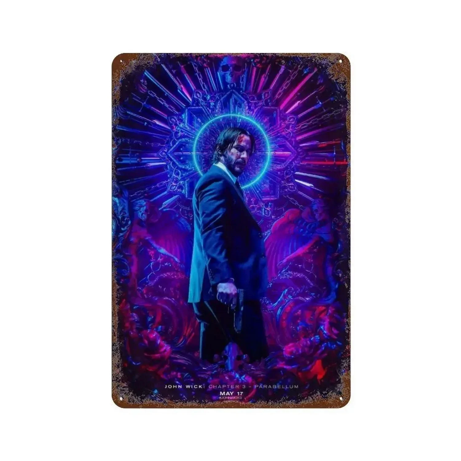 Старый фильм металлические жестяные знаки видеостена украшение табличка