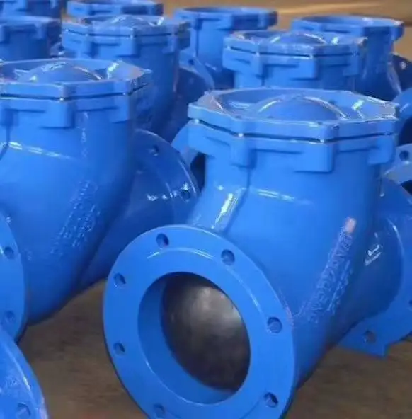 TKFM фланец из ковкого чугуна dn200 шаровой обратный клапан для сточных вод