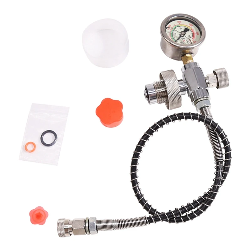 

Новая Подключаемая заполняющая станция из нержавеющей стали PCP для дайвинга DIN G5/8 зарядный адаптер 400Bar Калибр