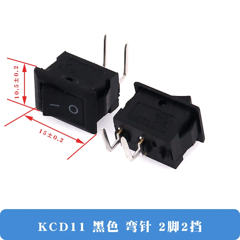 

Кнопочный переключатель KCD11 черный/красный/белый