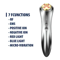 home rf beauty instrument rf micro current ems positive and negative ion red light blue light photon