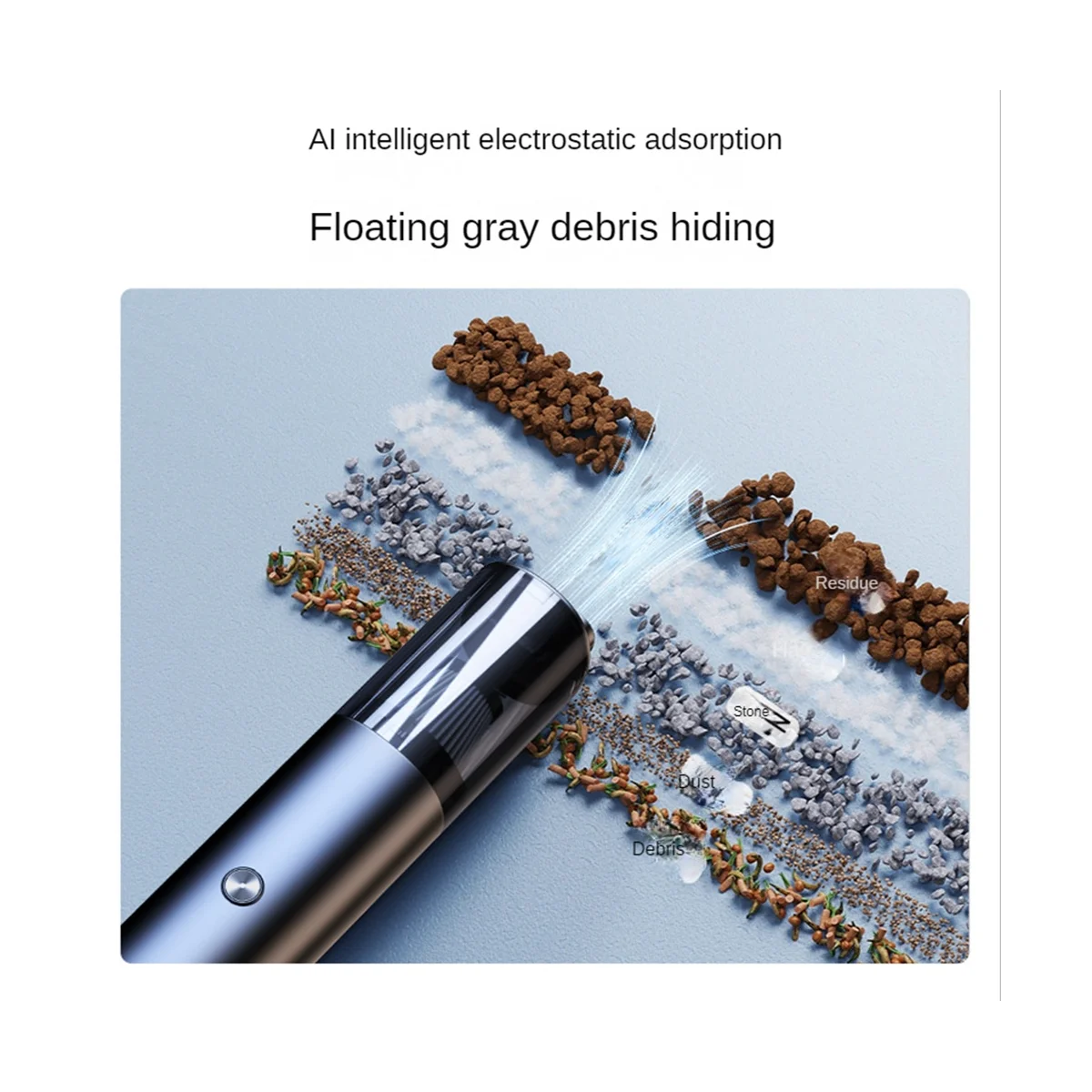 

5200Pa Car Vacuum Cleaner Strong Suction Wireless Portable Vacuum Cleaner Dual Use Mini Handheld Cleaning -black