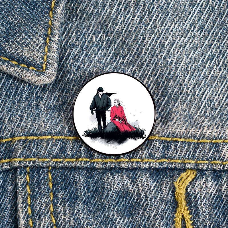 

Pirate & Princess Printed Pin Custom Funny Brooches Shirt Lapel Bag Cute Badge Cartoon Cute Jewelry Gift for Lover Girl Friends