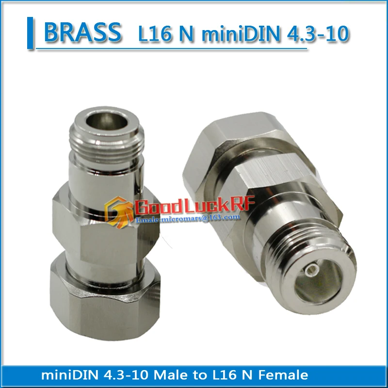 Разъем L16 N Мама-минидин mini DIN 4 3-10 папа прямые латунные коаксиальные адаптеры RF 4310 |