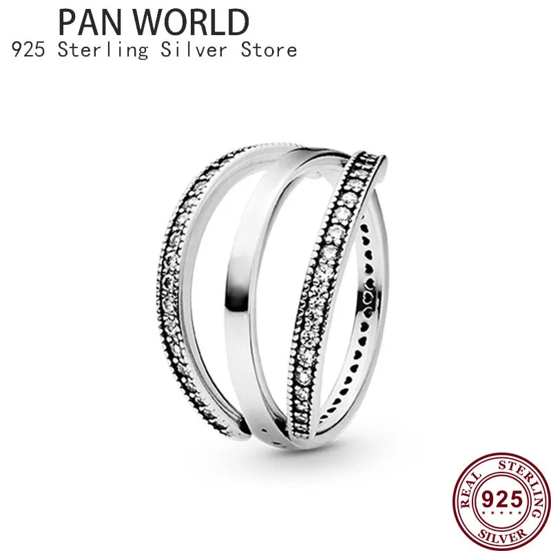 

925 Sterling Silver New Temperament Flip Logo Women's Pan Ring Suitable For Wedding Couple Gifts Diy Charm Fashion Jewelry