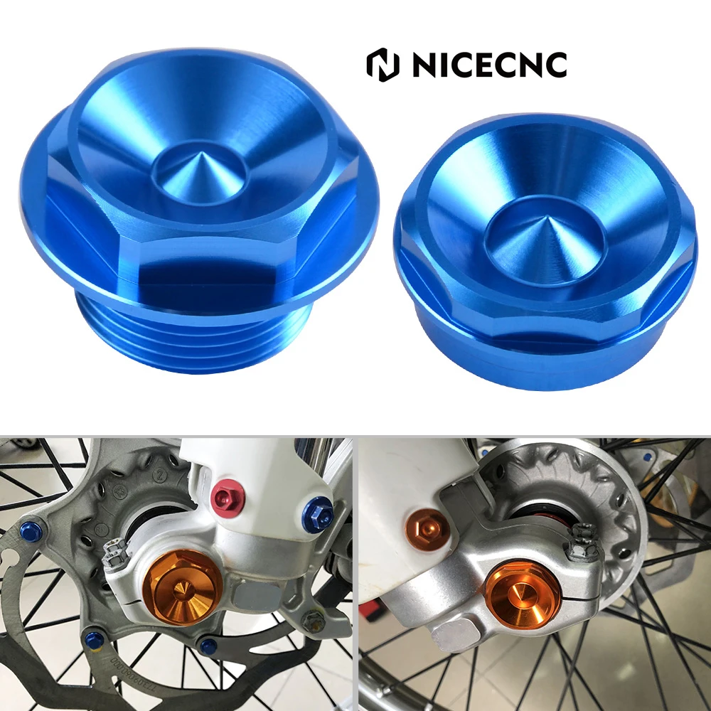 

NICECNC для KTM 125-530 EXC EXCF XCW XCFW 03-15 125-450 XC XCF SX SXF 2003-2014 мотоциклетная Передняя колесная ось, гайка, хомут шпинделя