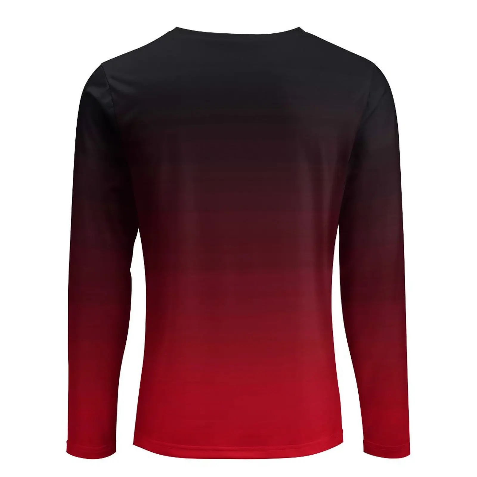 Ярко-красная и черная футболка с эффектом омбре минималистичные градиентные