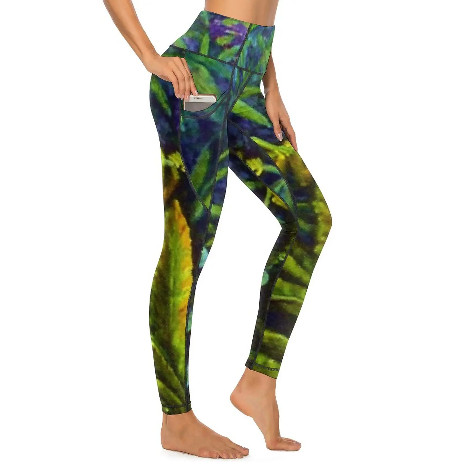 

Tree Frog Leggings Sexy Tropical Frogs Jungle Fitness Running Yoga Pants Stretch Sports Tights With Pockets Cute Graphic Leggins