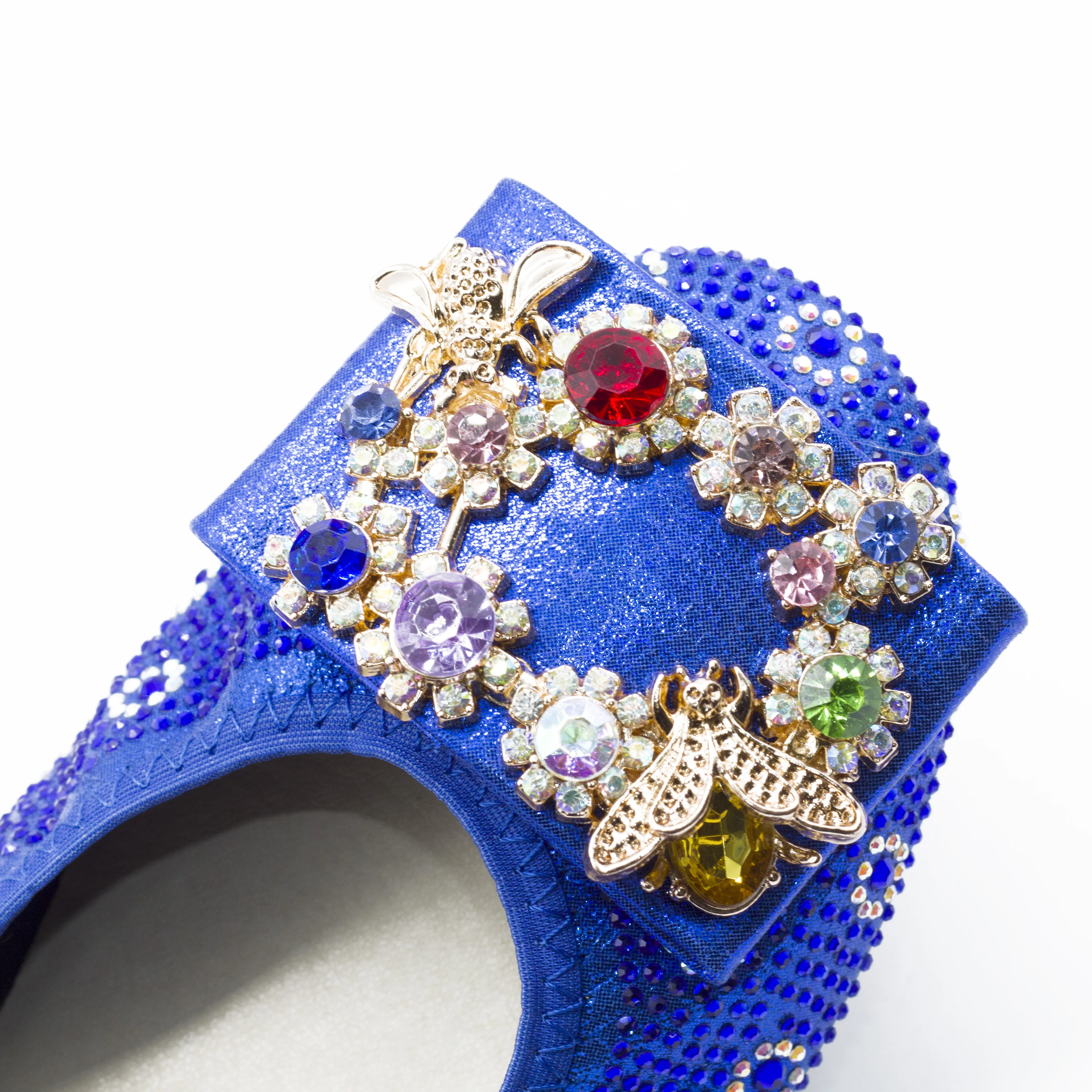 168-21 Royal Blue Plus Size 43 44 45 Women Flats Flexible Ballet Shoes 2022 New Designer Wedding Flats Nurse Flat Shoes Women