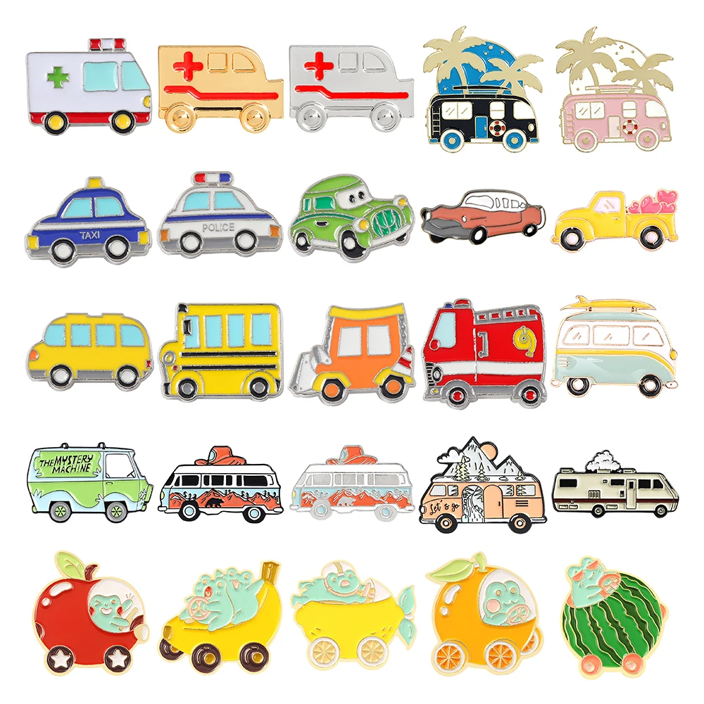 Автомобильная брошь универсал скорая помощь мотоцикл спортивный автомобиль из