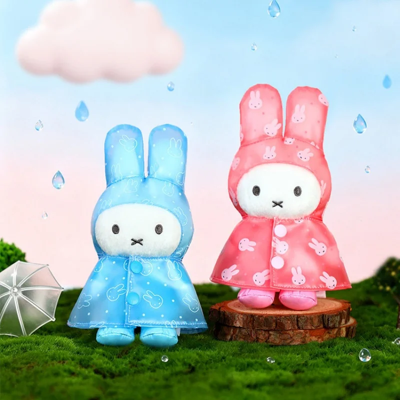 Фото Оригинальный плюшевый брелок Vipo Miffy из серии «Дождевик», милый плюшевый кукольный брелок-сюрприз, подвеска для сумки, рюкзака, автомобильных ключей, украшение для телефона №2