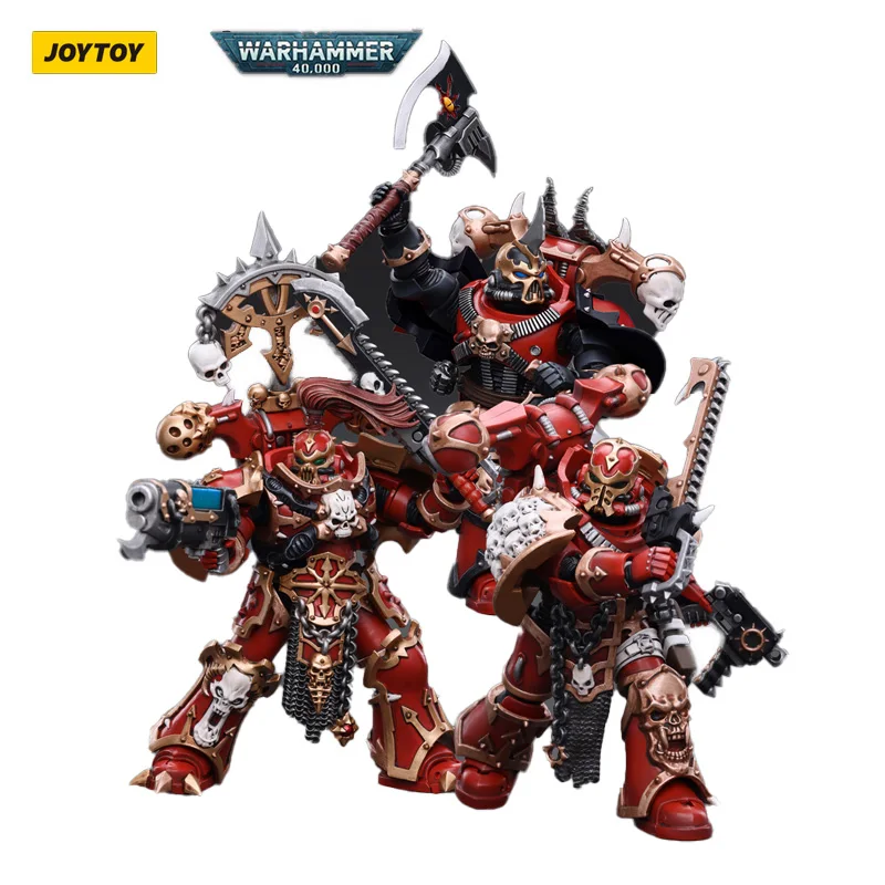 

In Stock JOYTOY WARHAMMER 40K Chaos Space Marines Crimson Slaughter Brother Karvult Gotor The Blade Brother Maganar Robot Action