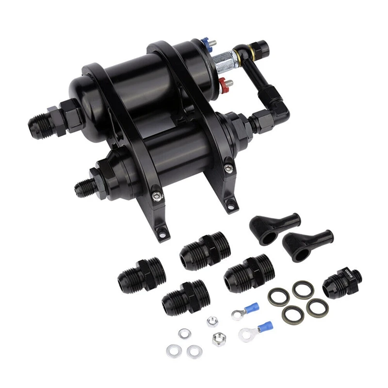 

380LPH Universal External Inline Fuel Pump Replaces Spare Parts 0580254044 W/ Filter AN8 & Mounting Bracket Kit