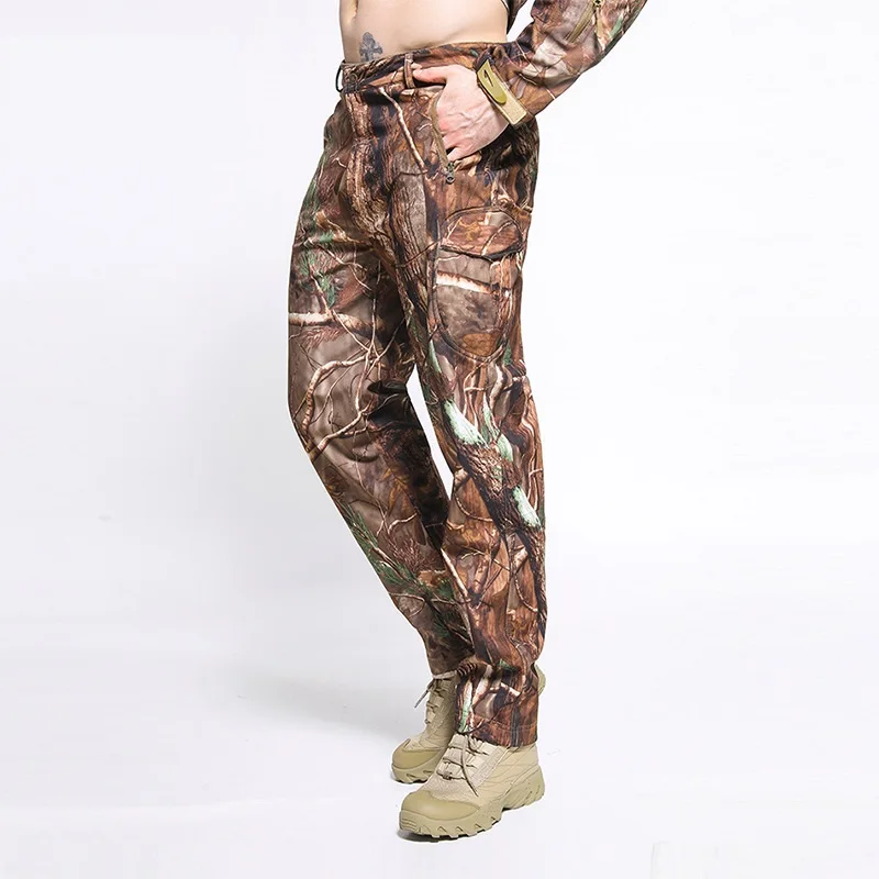 

2022 New Manufacturer Direct Selling Autumn and Winter Outdoor Sports Tactical Pants Soft Shell Waterproof Camouflage Pants