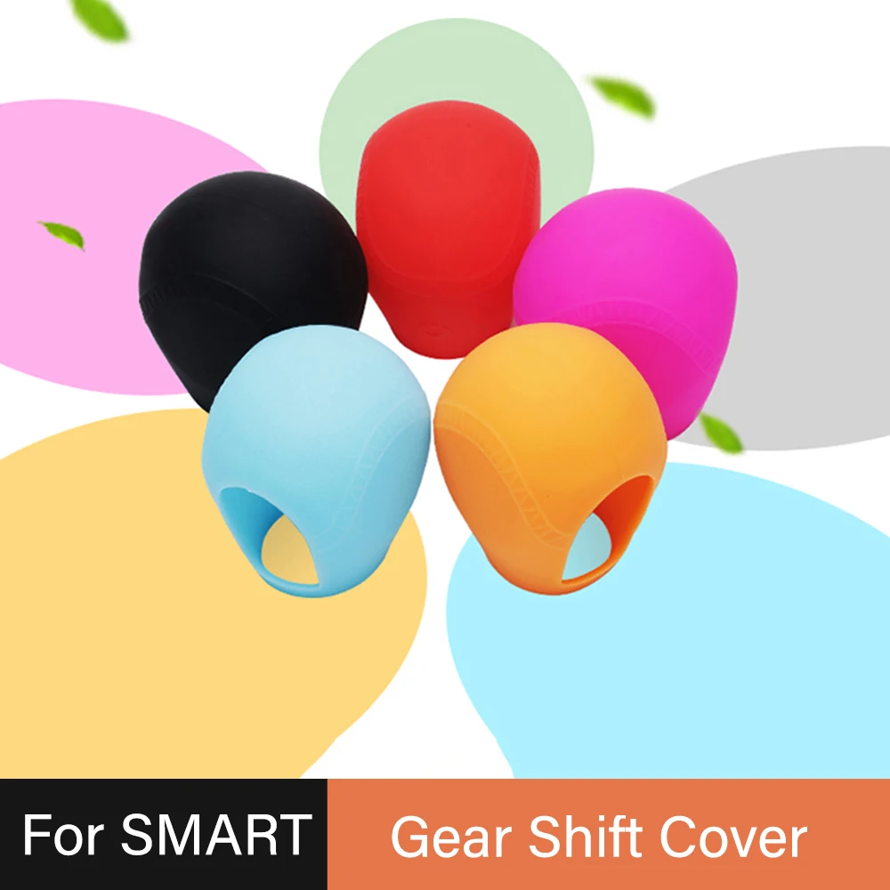 

2PCS Gear Shift Collars Cover Handbrake Grip Sleeve For Mercedes-benz Smart 453 Leather Car Interior Accessories