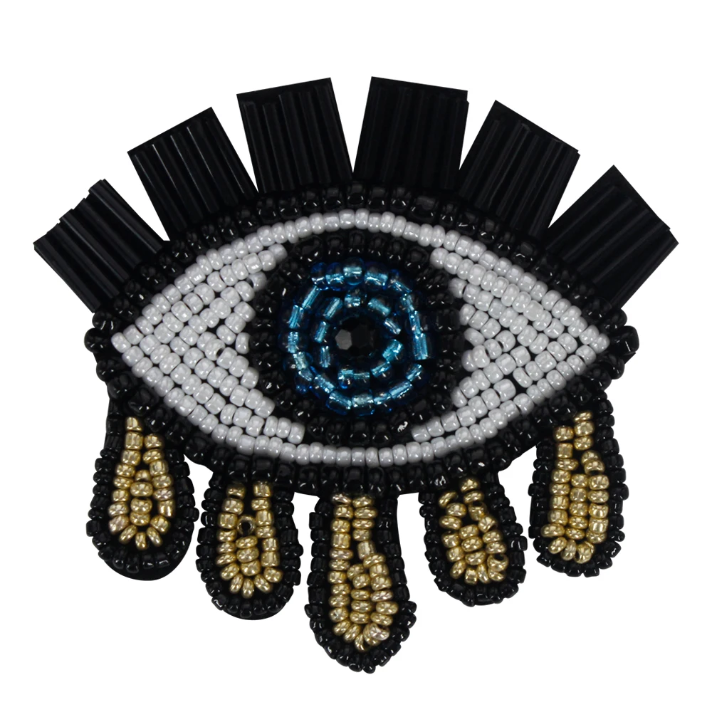 Нашивка Moon Hand Eye с вышивкой из бисера