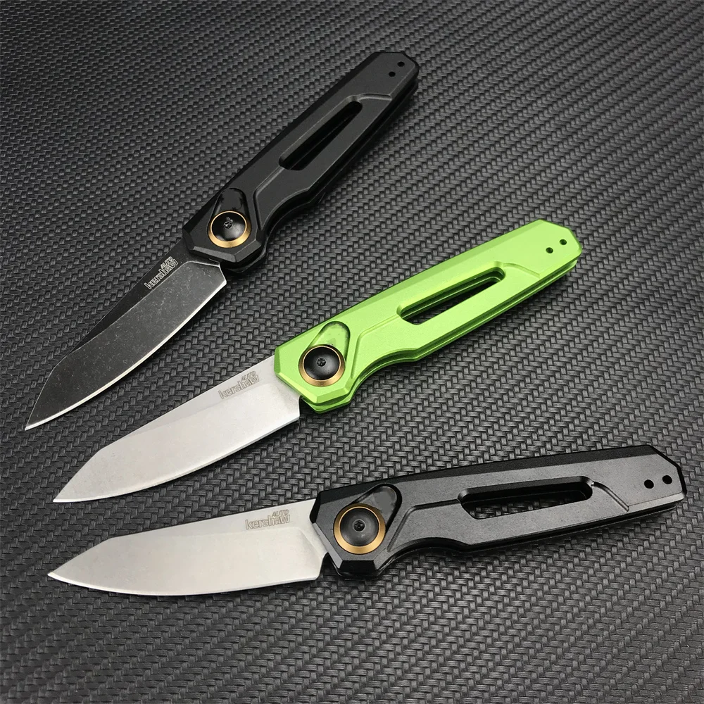 

Kershaw 7550 Launch 11 Folding Knife BlackWashed 8Cr13Mov Tanto Blade Black Aluminum Handle Outdoor EDC Pocket Knives Tool