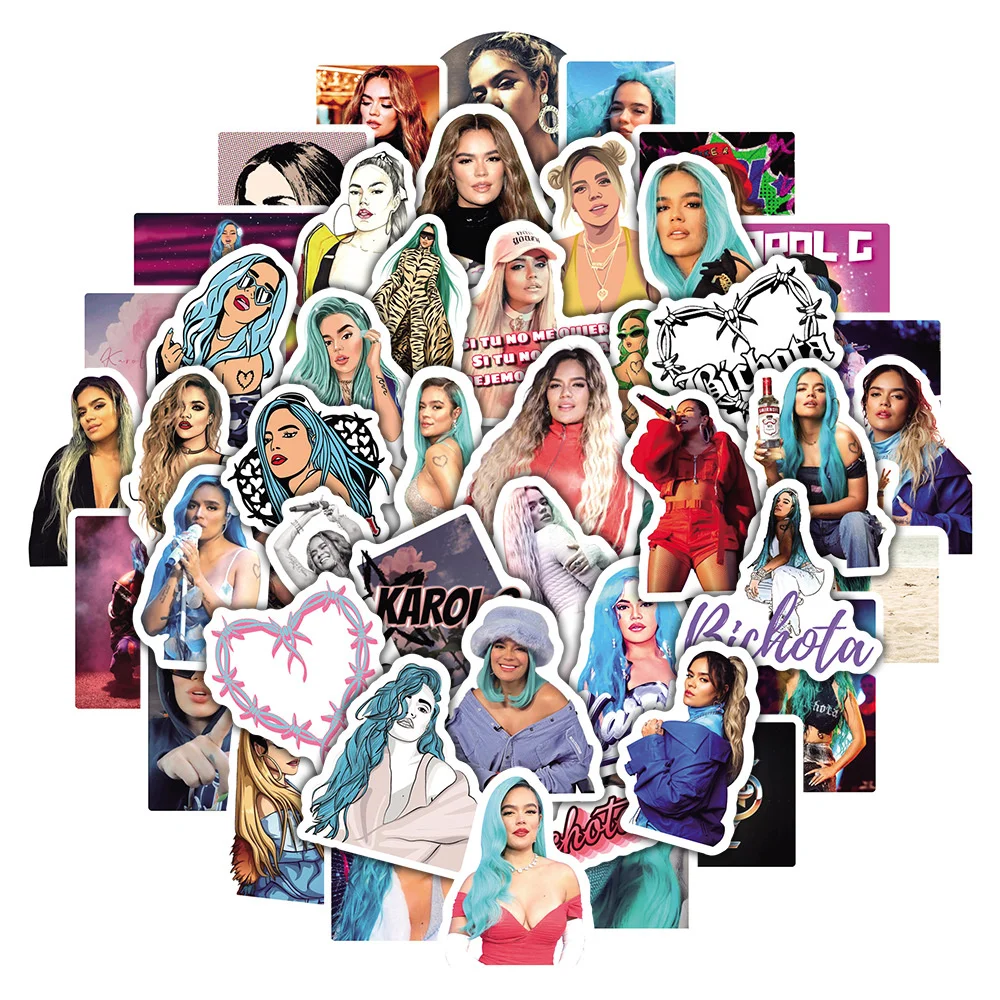 

Наклейка для латиноамериканского певица, карала, 10/30/50 шт.