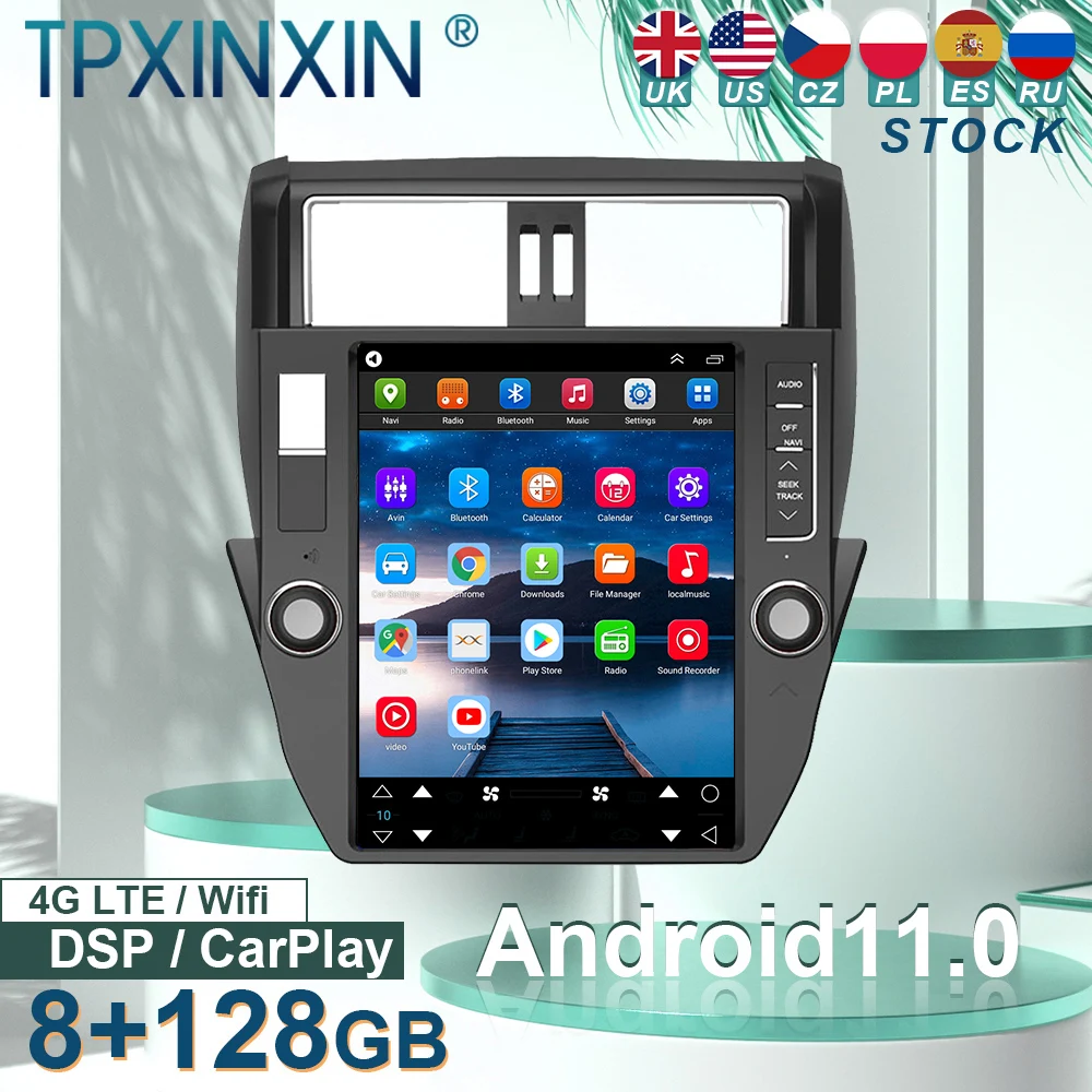 

Android Car Radio For Toyota Land Cruiser Prado LC150 2010-2013 GPS Navigation Multimedia Stereo Head Unit Audio Video Player