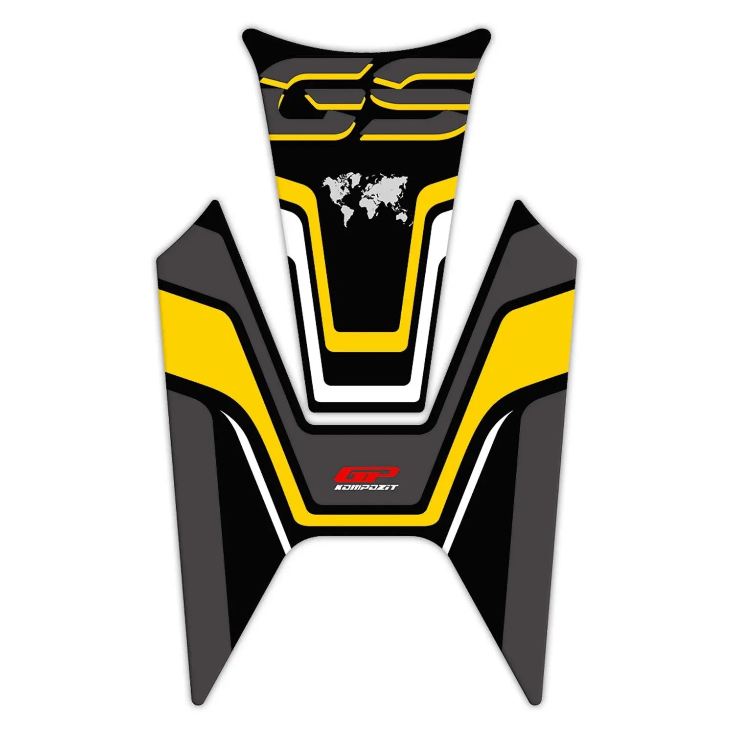 

GP Kompozit для R 1200 GS 2013-2022 совместимый коврик для бака черно-желтый