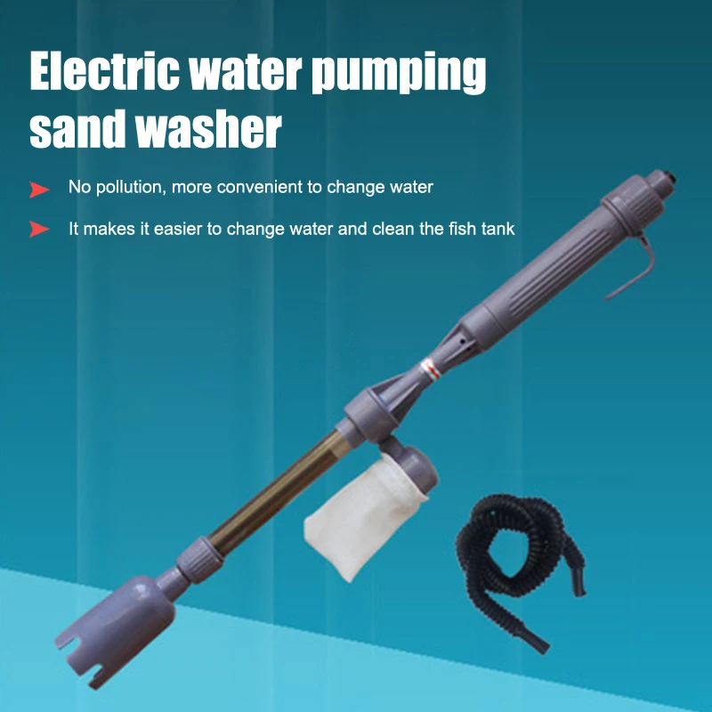 

Электрический аквариумный очиститель гравия принадлежности для аквариума фильтр для воды для аквариума очиститель песка сифон для замены ...