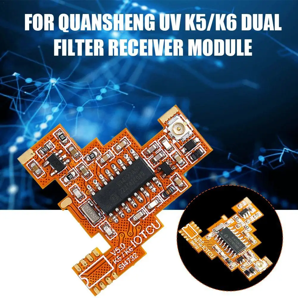 Для Quansheng UV K5/K6 модуль приемника двойного фильтра с мягкой платой S14732 FPC усиления