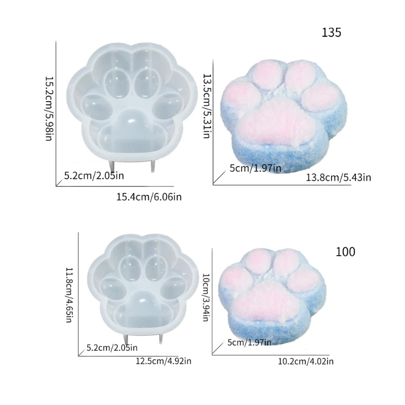 Форма для выпечки кошачьей лапы формы торта изготовления муссов кексов