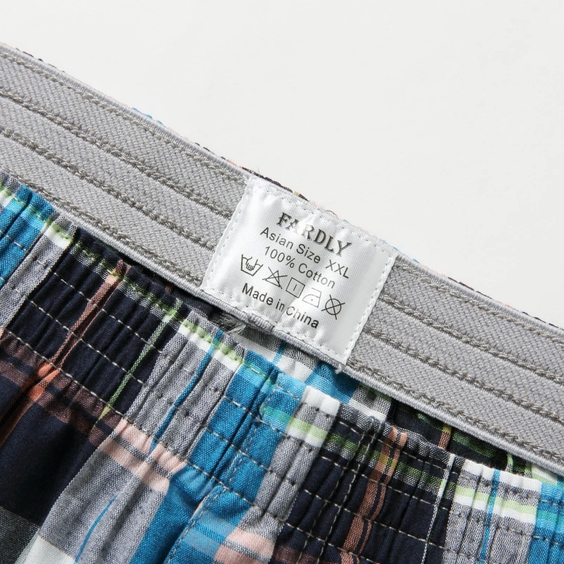 4PCS Mens Underwear Boxers Shorts 100% Cotton Men'S Panties The Plaid Comfortable Arrow Pants Plus Size  Classic Basics Plaid