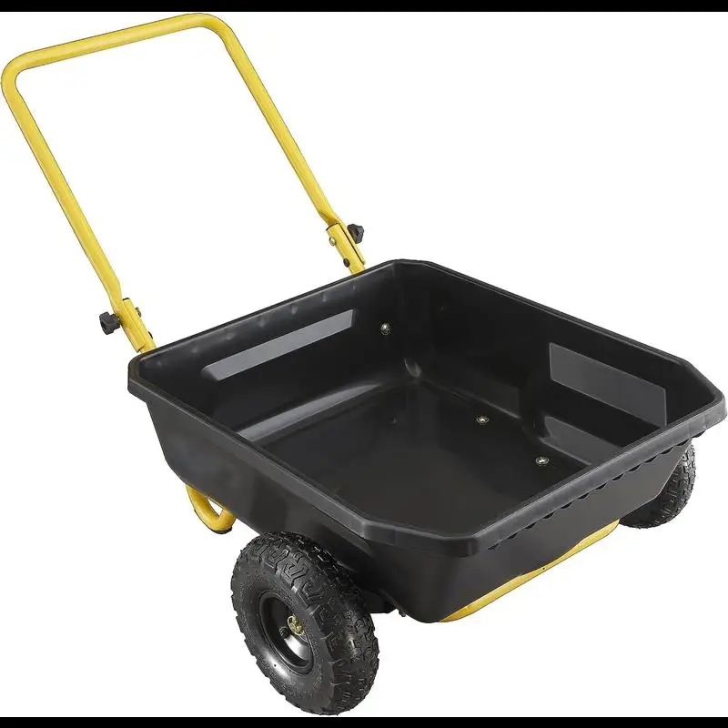 

VHPVHP Garden Carts,Outdoor Carts,Carts,Yard Cart,300-Pound Capacity,4 cu. ft.,Black