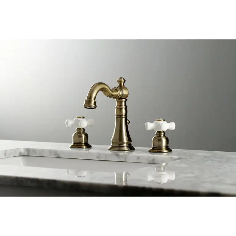 

FSC19733PX Classic 8 in. Widespread Bathroom Faucet, Antique Brass