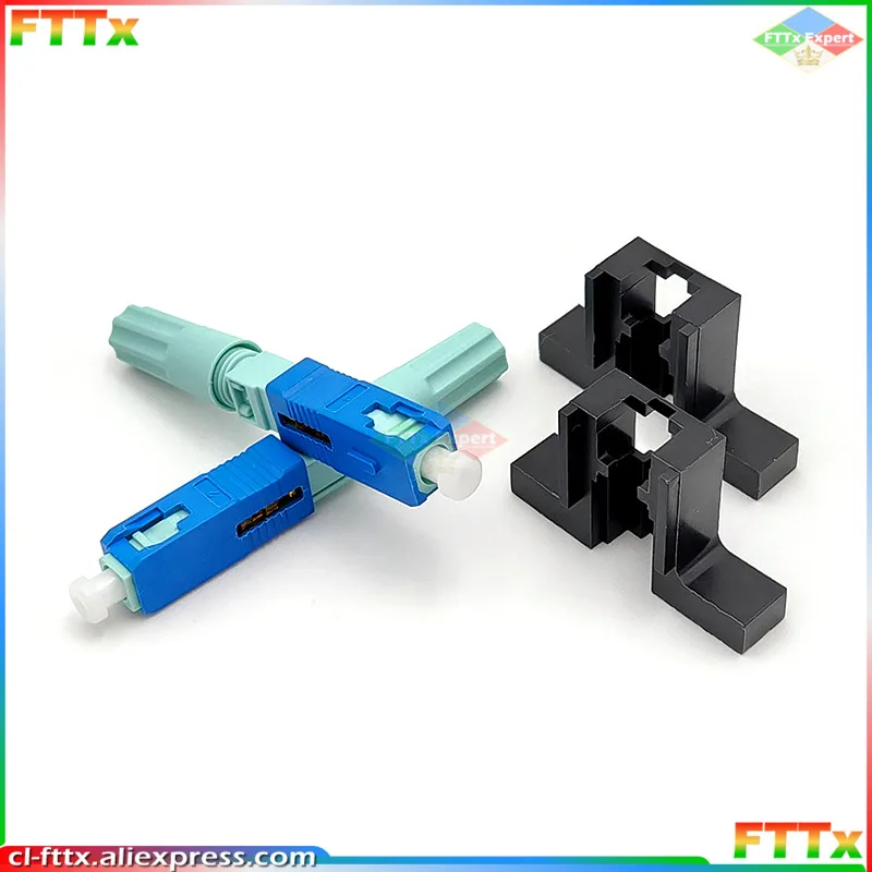 58MM Fixed-length New LX58 Single-Mode SC UPC APC Fast Connector FTTH Tool 58mm Connector Quick Connector 50/ 100/200Pcs Lot
