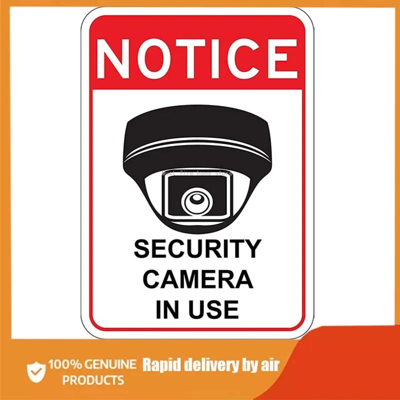 

Video Surveillance Security Camera in Use Sign aluminum Won't rust CCTV Security Camera Sign Predrilled holes for easy