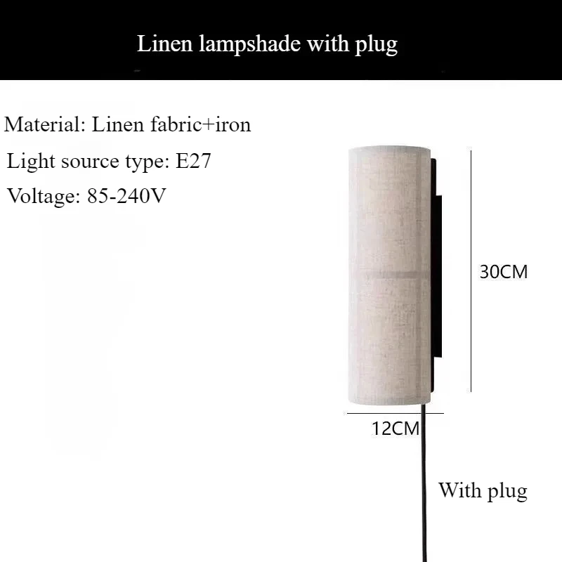 

Настенный светильник Blonche тканевый