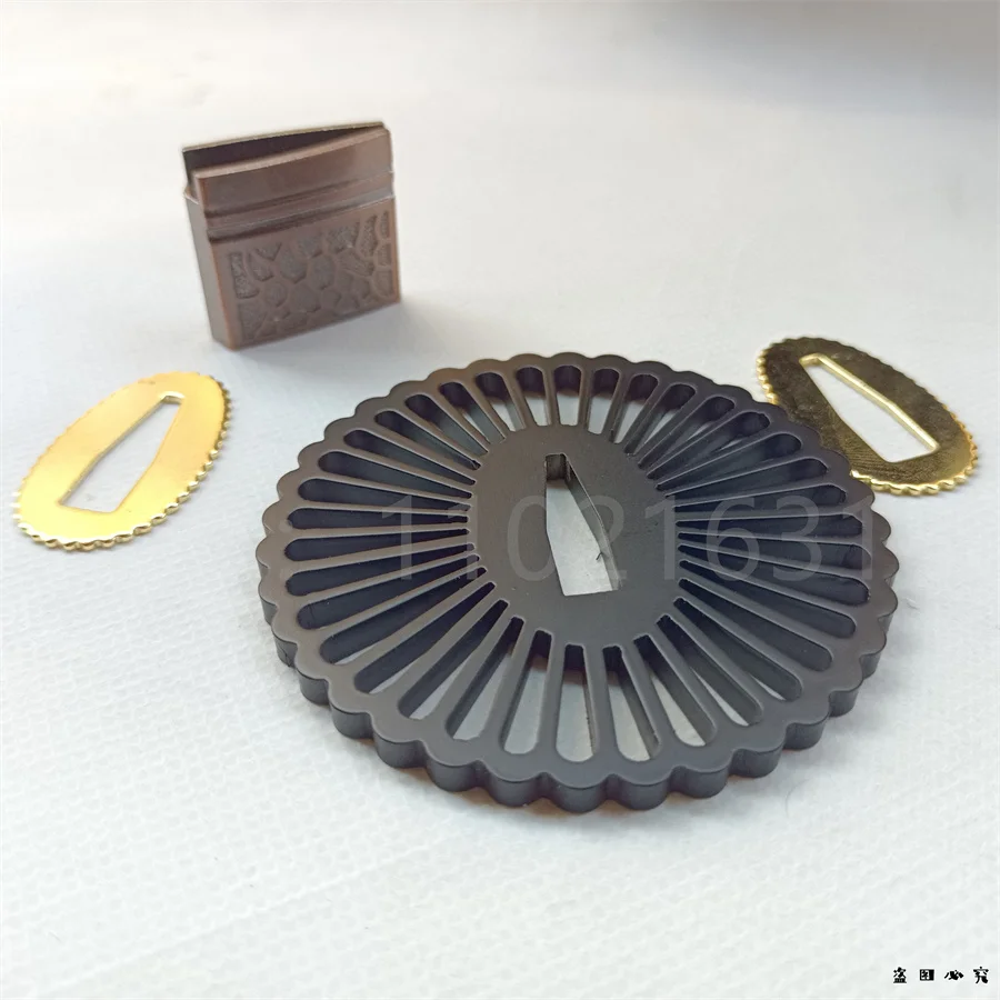 Очень хорошая Катана Tsuka ручка из стали Tsuba Guard сплав Кашира менуки фучи хабаки
