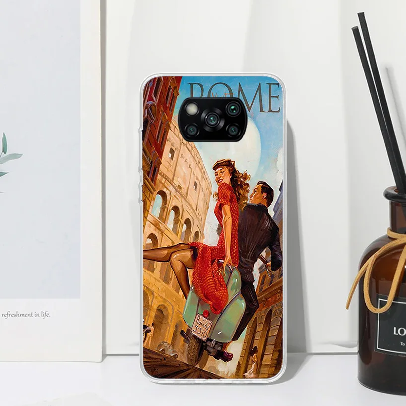 Сексуальный винтажный чехол для телефона Pin Up Girl Xiaomi Poco X6 X5 X4 X3 Nfc F6 F5 Pro F4 Gt F3 F2 F1 M5S M4