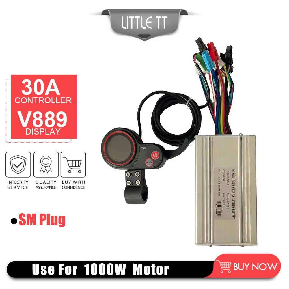 

36/48V 30A 1000W Dual Mode Hall Controller+Display For Electric Scooter E-bike Scooter Bike Bicycle Accessories For Cycling