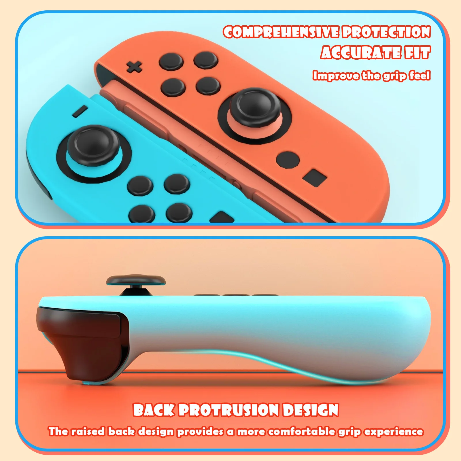 Фото Силиконовый мягкий чехол, защитный чехол для Nintendo Switch 2, NS2, контроллер Joy-Con, полная защитная ручка для кожи №5