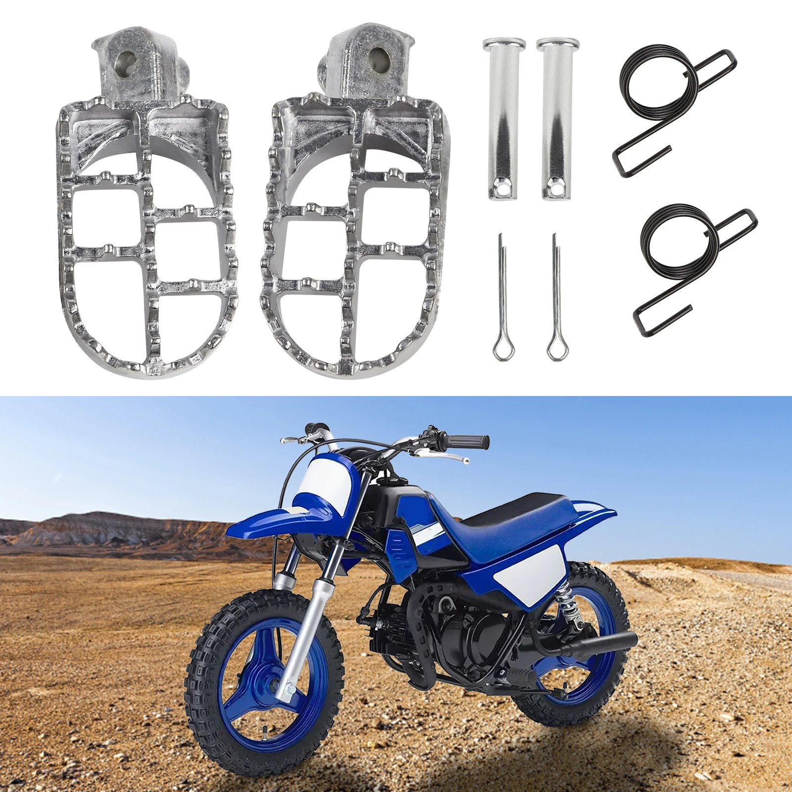Фото Подножки для Yamaha Honda XR50R XR70R XR80R CRF50 CRF70 CRF80 CRF100F PW50 PW80 TW200 KLX110 YZ80 YZ125 TTR50 №5