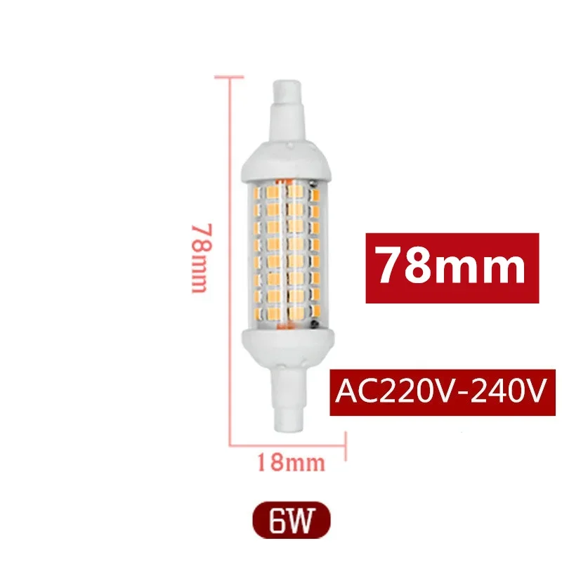 

LATTUSO Светодиодная лампа R7S 6/9/12 Вт 220 В