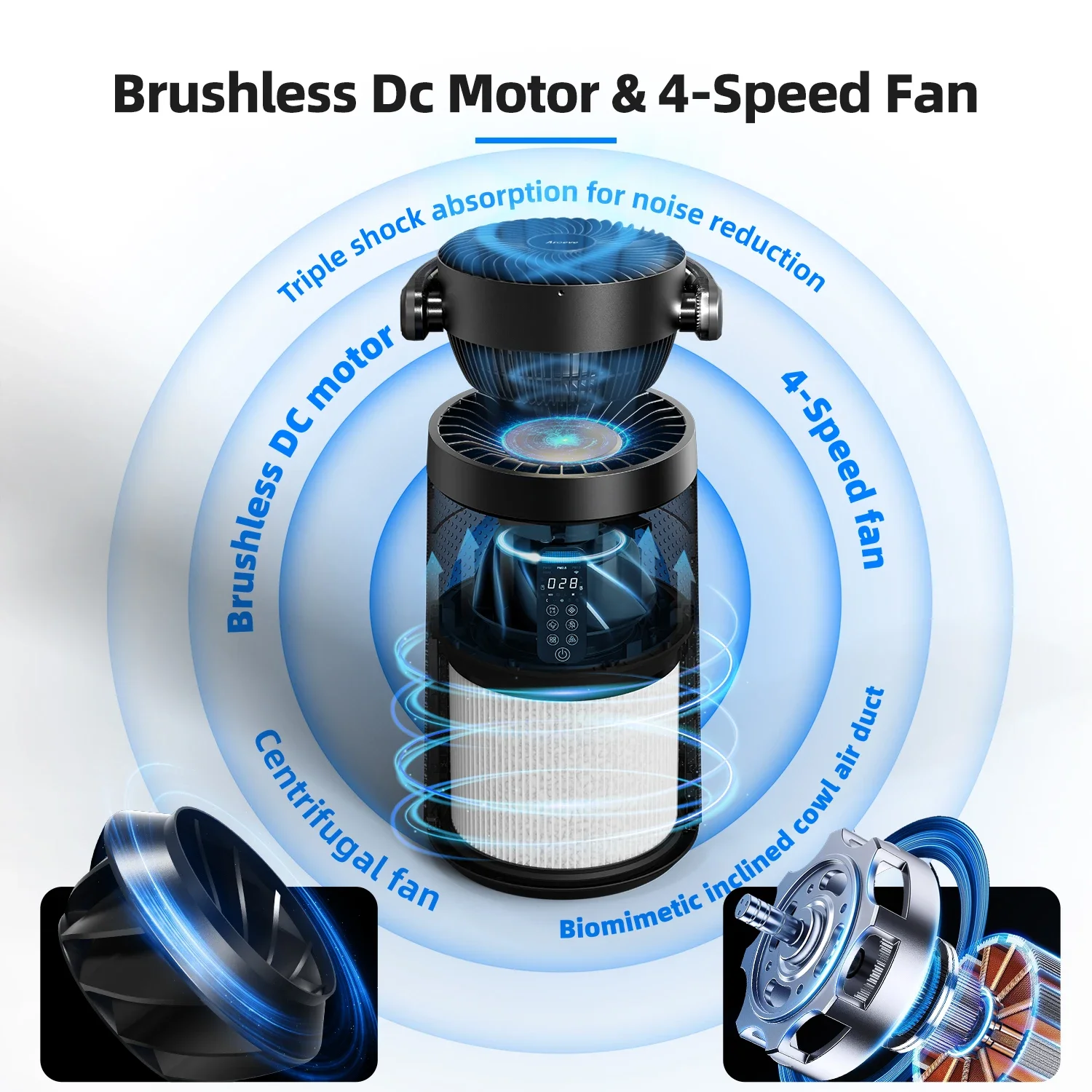 HEPA портативный дымовой аппарат Smrat Tuya с Wi-Fi управлением освежитель воздуха