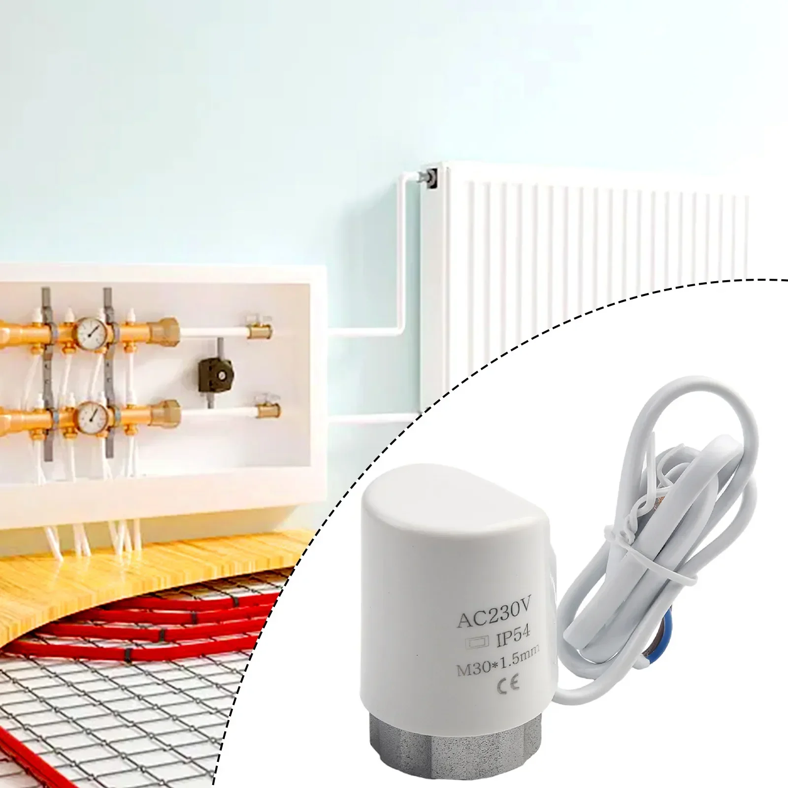 Электротермический привод M30x1 5 мм электрический термопривод клапан