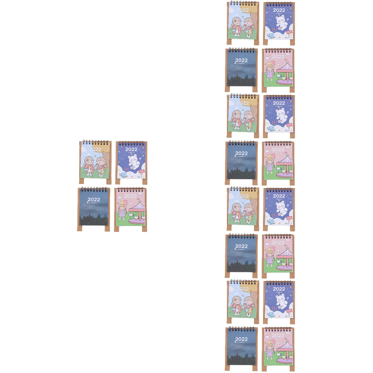 

Calendar Desk Mini Easel Memo Monthly Tabletop Pocket Wall Table Paper Planning Organizing Desktop 2022 2021