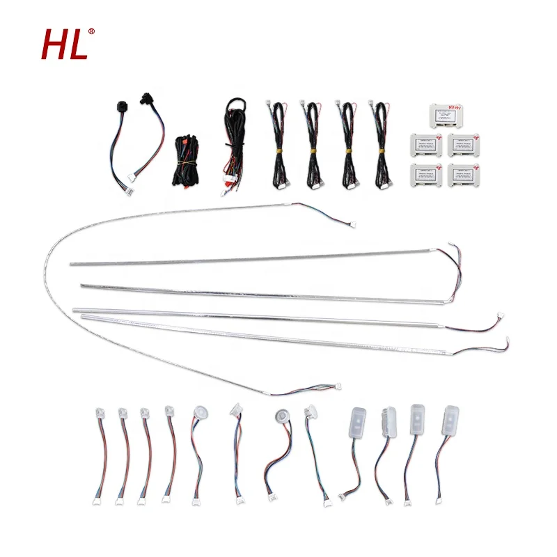 

High Quality Car Accessories Interior Decorate Atmosphere Light RGB LED Car Strips App Ambient Light For Toyotas