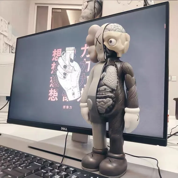 Фото Фигурка Violent Bear KAWS XX: Статуэтка для гостиной, настольная скульптура, модный предмет уличного искусства, игрушка для рабочего стола, подарок №2