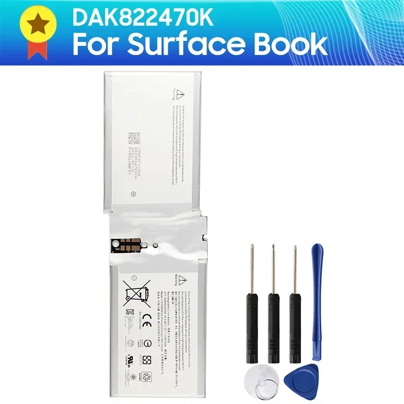 Сменный аккумулятор DAK 822470 K для Microsoft Surface Book 1703 G3HTA020H 2387 мАч новые качественные